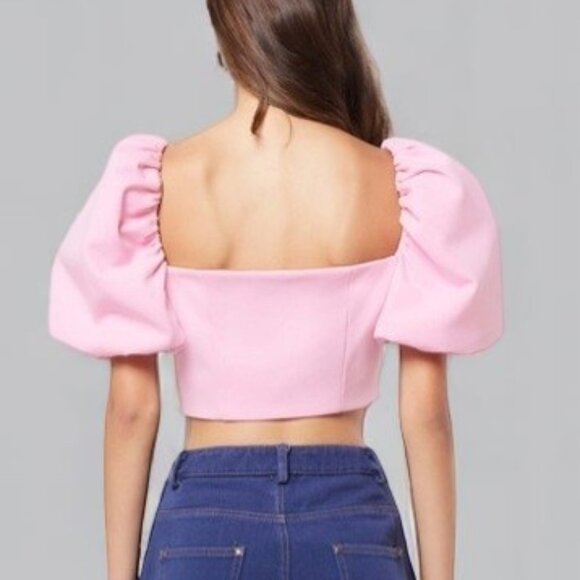 NWT Elliatt Rhythm Crop Top Baby Pink - Picture 4 of 8